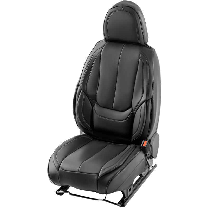 foto del prodotto mophorn coprisedili universali per auto sedili anteriori 6 pcs coprisedili in ecopelle, disegno completamente chiuso, con poggiatesta rimovibile,