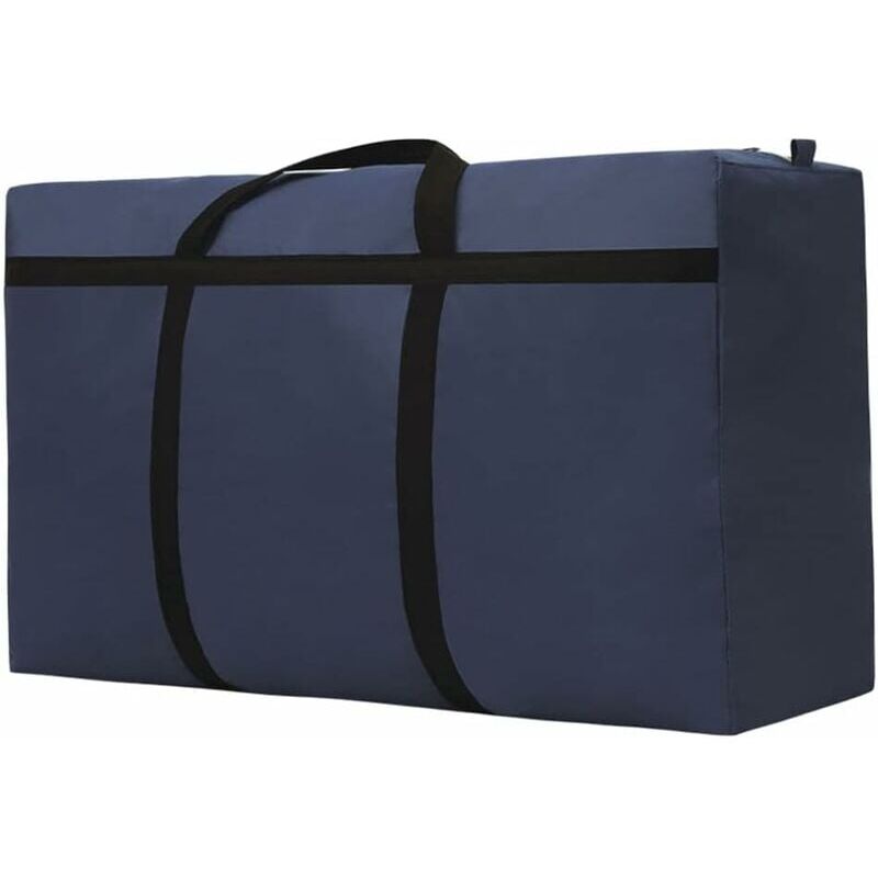 foto del prodotto borsa portaoggetti grande da 180 litri, tessuto oxford, impermeabile, lavabile, adatta per bagagli da viaggio 100 x 60 30 cm, blu scuro 