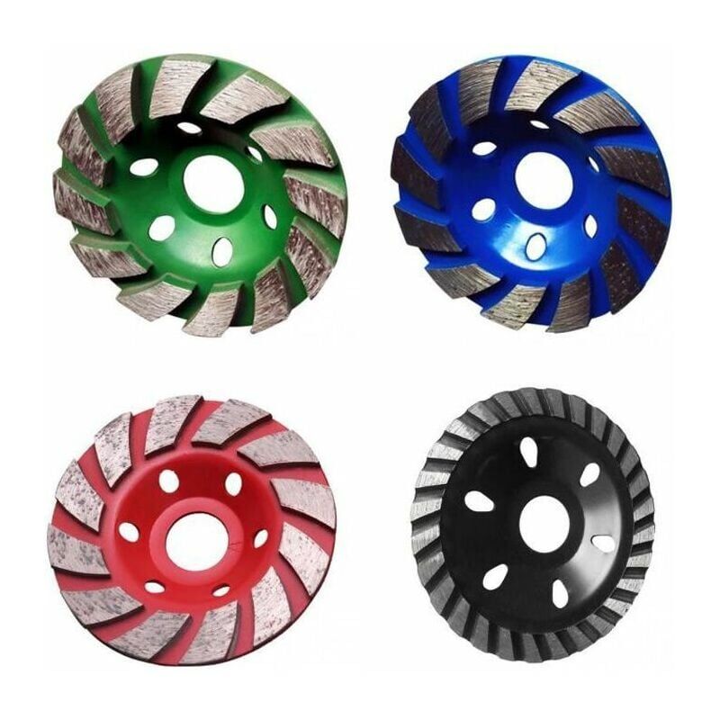 foto del prodotto piastra abrasiva per disco diamantato per smerigliatrice per pietra in cemento 100x22mm, 4 pezzi