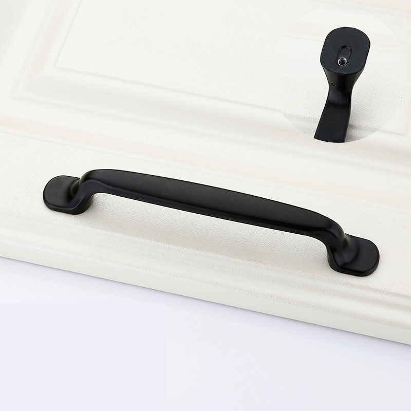 foto del prodotto 20 pezzi maniglia per porta della cucina mobili camera da letto nera maniglie per porte dell armadio da cucina maniglie per mobili con viti maniglia