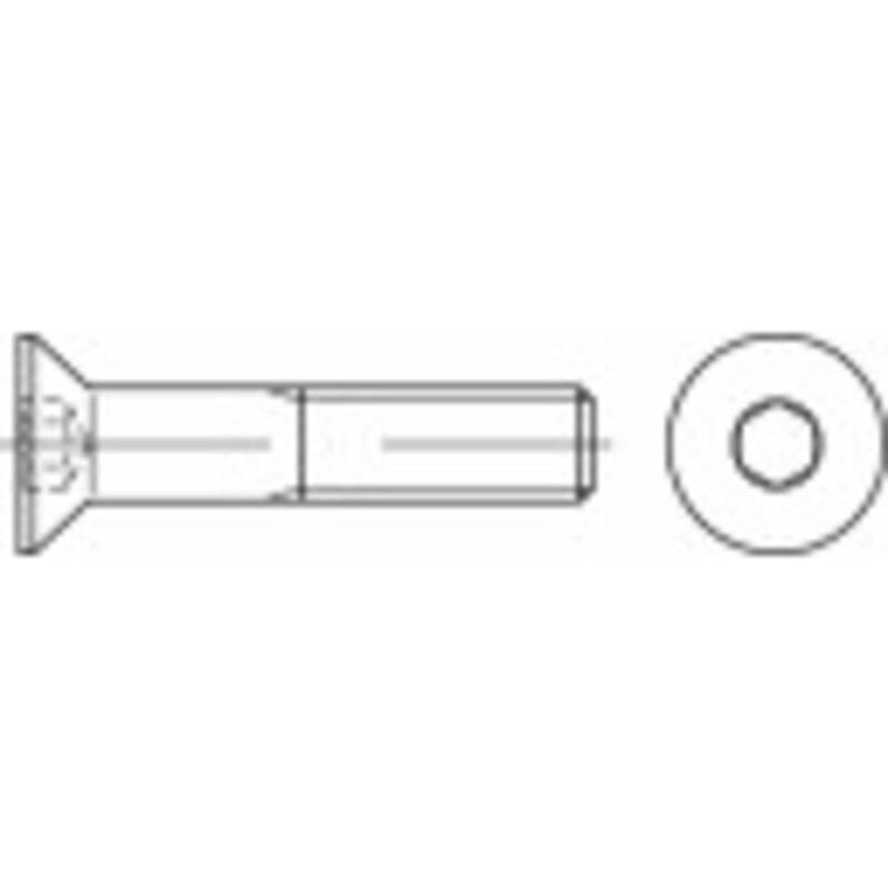 foto del prodotto 401642 viti svasate m4 30 mm interno esagonale din 7991 acciaio inox 100 pz. toolcraft