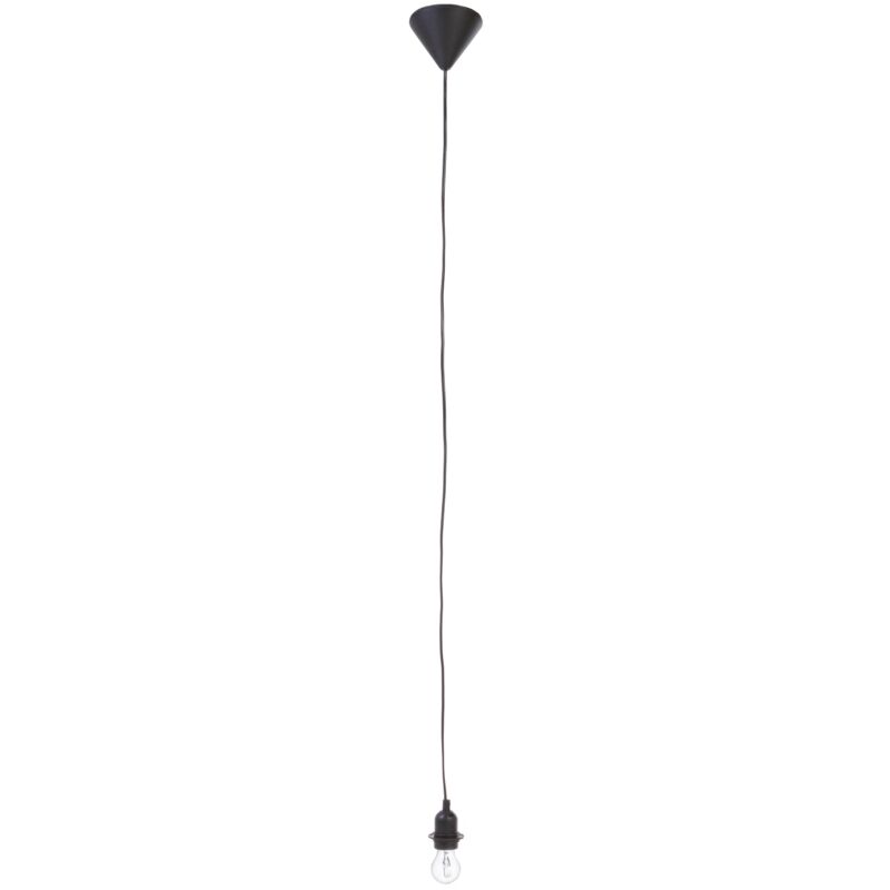 foto del prodotto lampadario filo elettrico nero h 120 cm