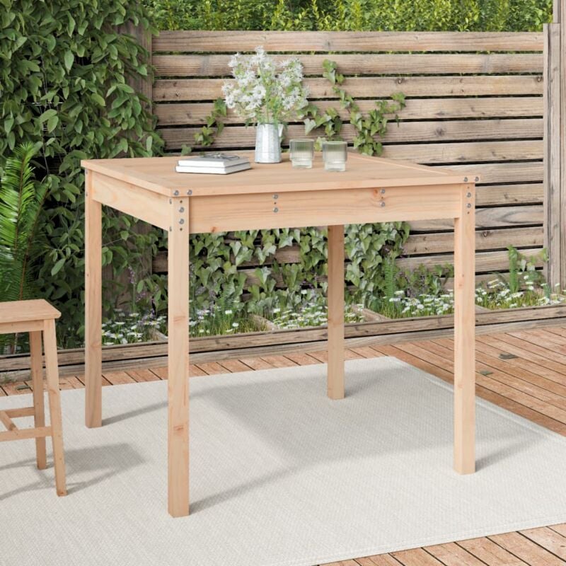 foto del prodotto vidaxl tavolo da giardino 82,5x82,5x76 cm in legno massello di pino