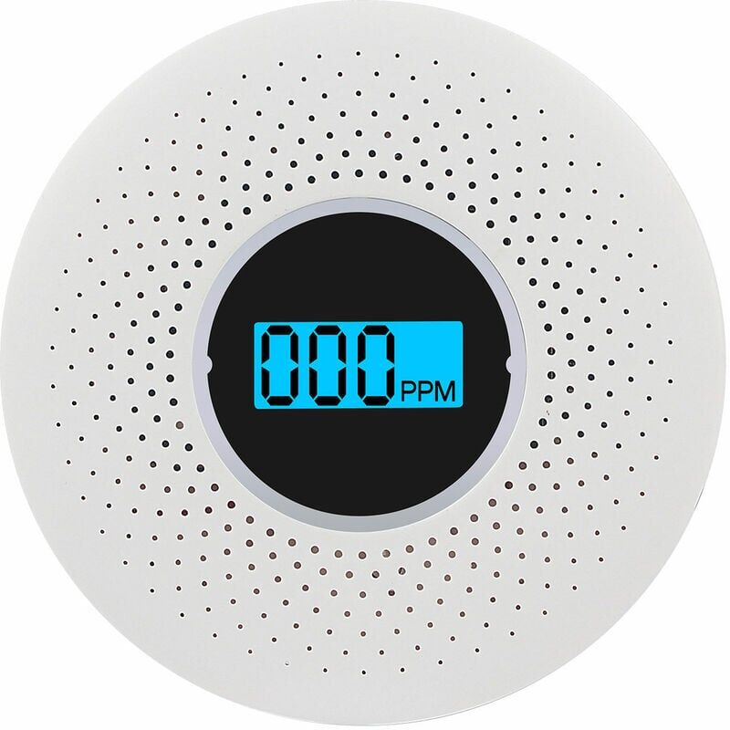 immagine 0 del prodotto rilevatore combinato di fumo e monossido di carbonio con display sonoro, allarme flash e allarme led rilevatore intelligente di fumo e monossido di