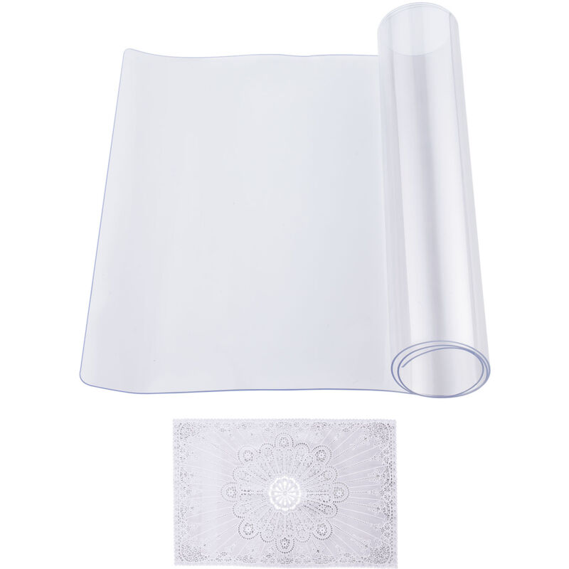 foto del prodotto mophorn tovaglia proteggi tavolo tappeti tavolo rettangolare 406,4 x 812,8 mm copertura protezione da tavolo impermeabile pellicola protettiva,