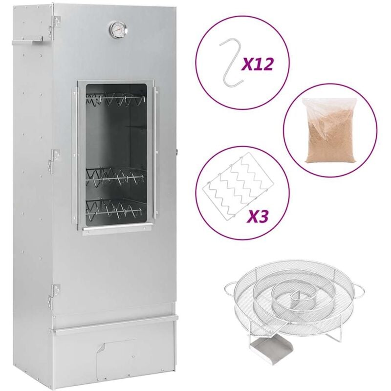 foto del prodotto bonnevie forno affumicatore bbq generatore fumo freddo acciaio zincato