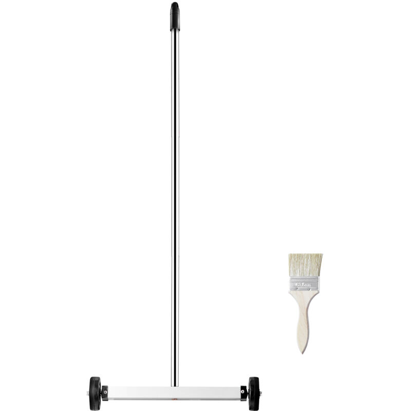 foto del prodotto mophorn spazzatrice magnetica con ruote, mini spazzatrice magnetica 38cm, capacita max. 3,6kg, maniglia regolabile, spazzatrice magnetica leggera