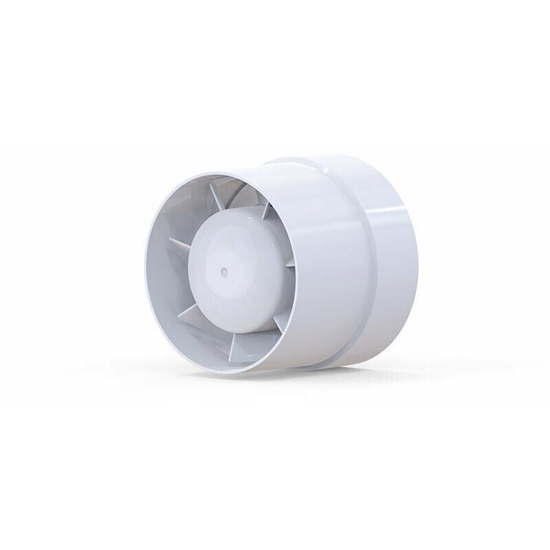 foto del prodotto estrattore d aria silenzioso da 125 mm ventilatore per condotto a flusso misto ad alta efficienza energetica da 16 w per bagno, prese d aria, serre,