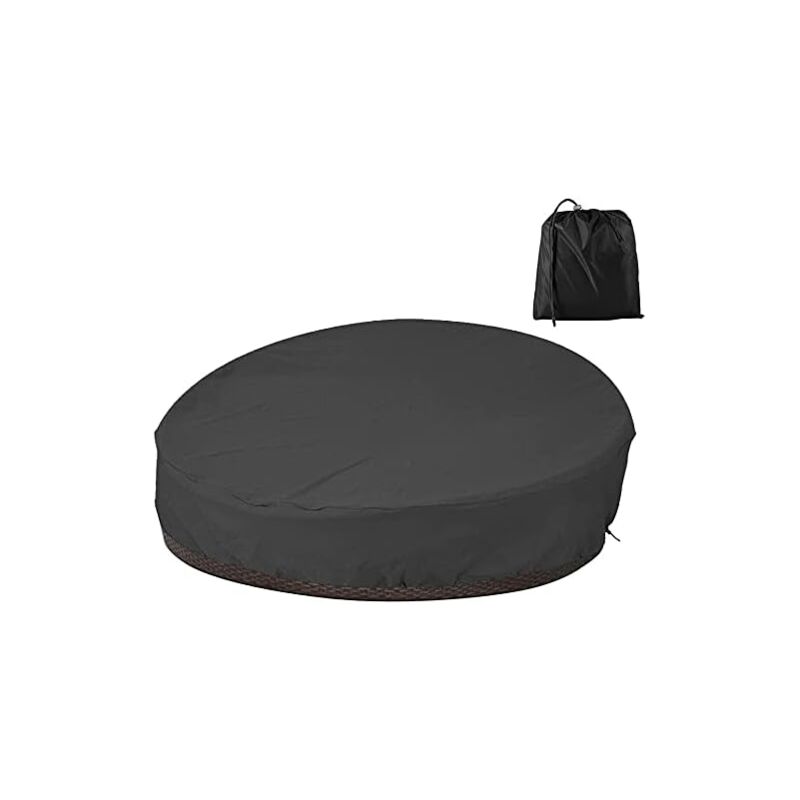 foto del prodotto copertura protettiva per divano letto rotondo da giardino impermeabile, copriletto da giardino rotondo soggiorno per esterni oxford 210d, anti uv e