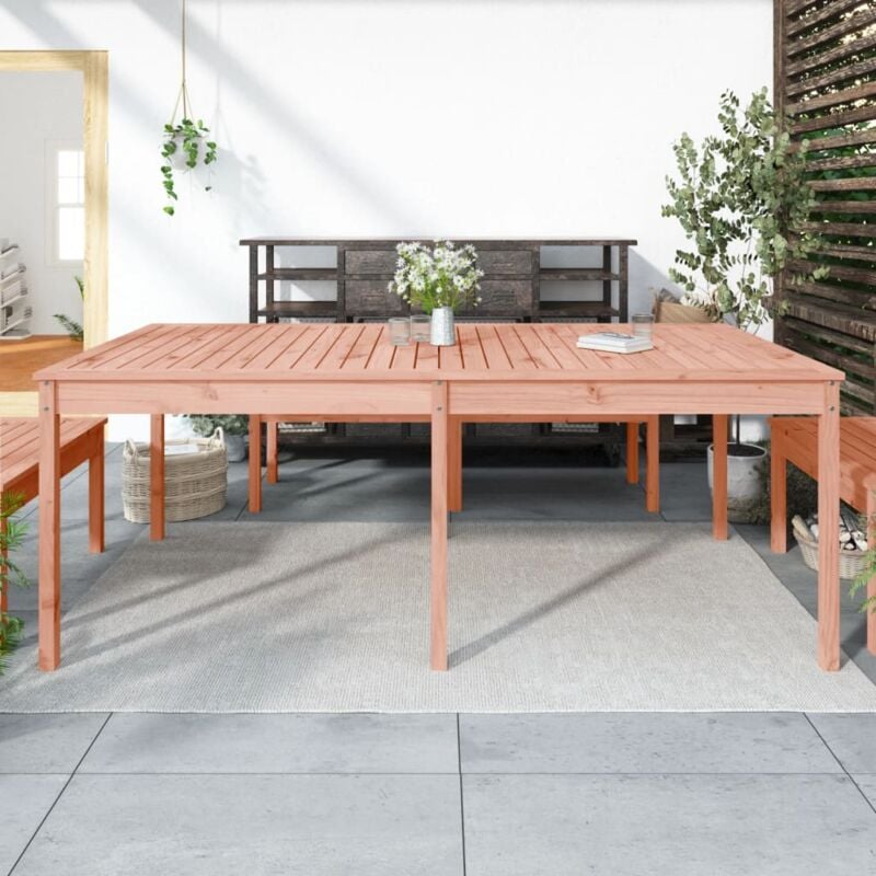 foto del prodotto tavolo da giardino 203,5x100x76cm in legno massello di douglas vidaxl