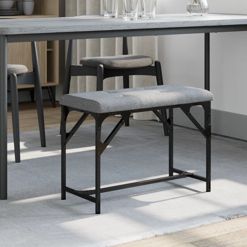 foto del prodotto furniture limited panca da pranzo grigio chiaro 62x32x45 cm in