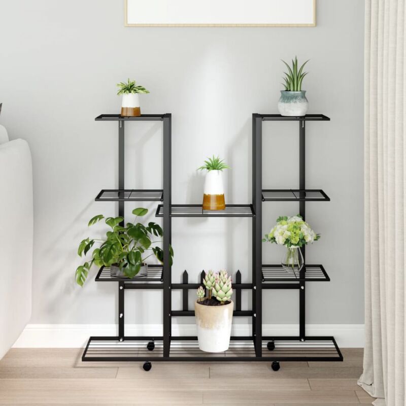 foto del prodotto furniture limited portafiori con ruote 94,5x24,5x91,5 cm ferro