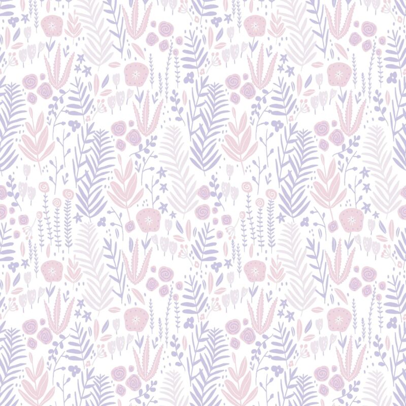 foto del prodotto carta da parati floreale profhome 381181 carta da parati tnt leggermente strutturata con motivo floreale opaca bianco rosa lilla beige 5,33 m2