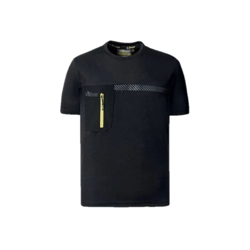 foto del prodotto u power t shirt da lavoro cristal black carbon nero tg l