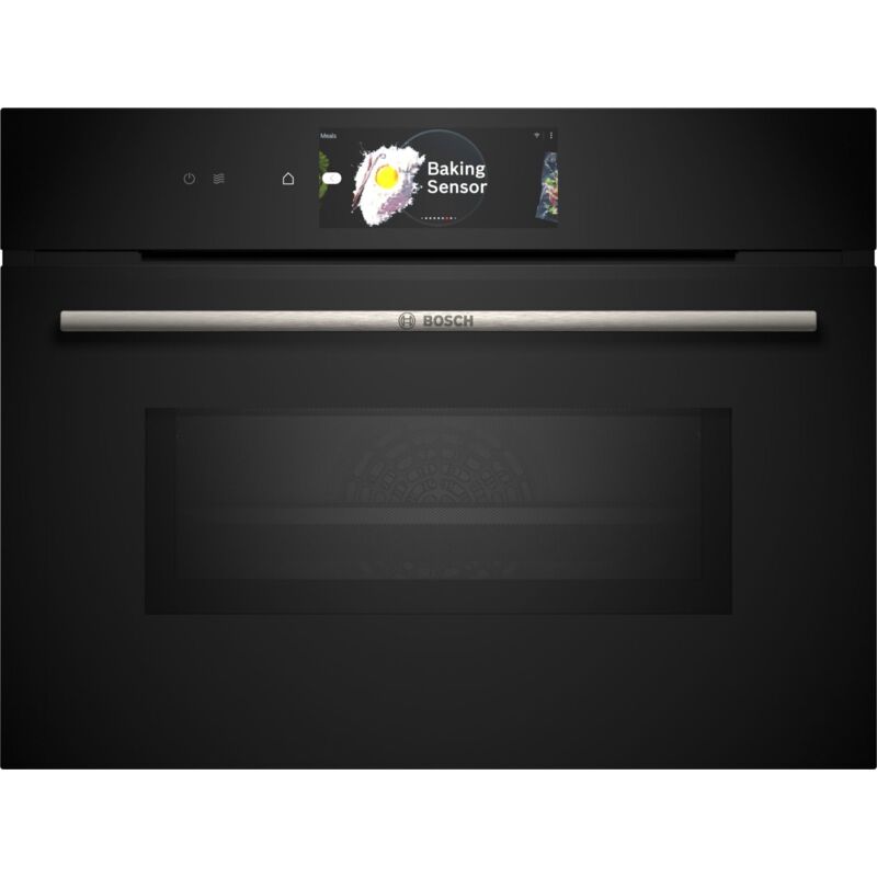 foto del prodotto bosch serie 8 cmg778nb1. dimensione del forno media, tipo di forno forno elettrico, capacit interna forno totale 45 l. posizionamento