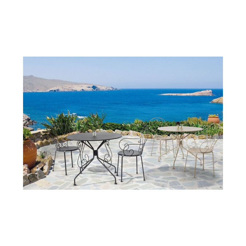 foto del prodotto tavolo da giardino 90x72h cm etienne antracite