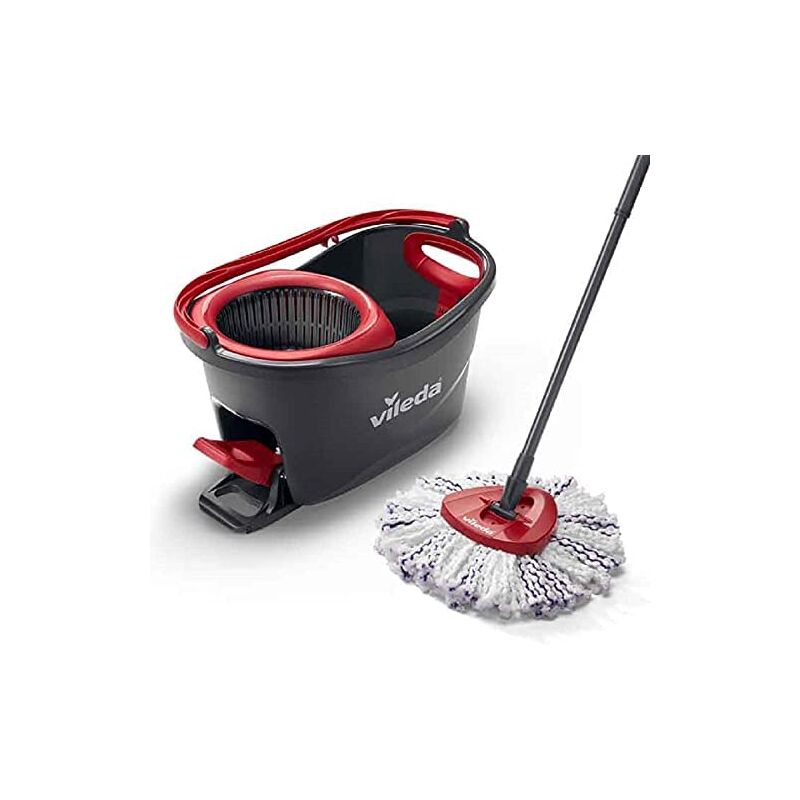 foto del prodotto 4023103227446 mop, mop e secchio serbatoio singolo nero, rosso vileda
