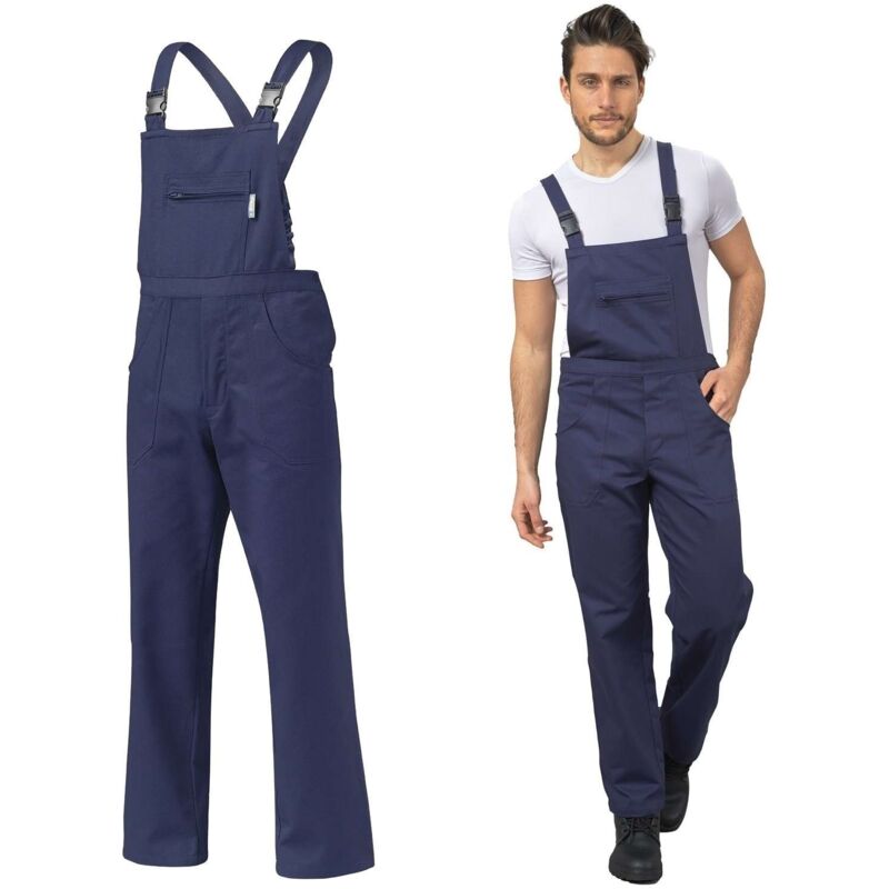 foto del prodotto salopette pettorina da lavoro blue siggi labor blue 2xl