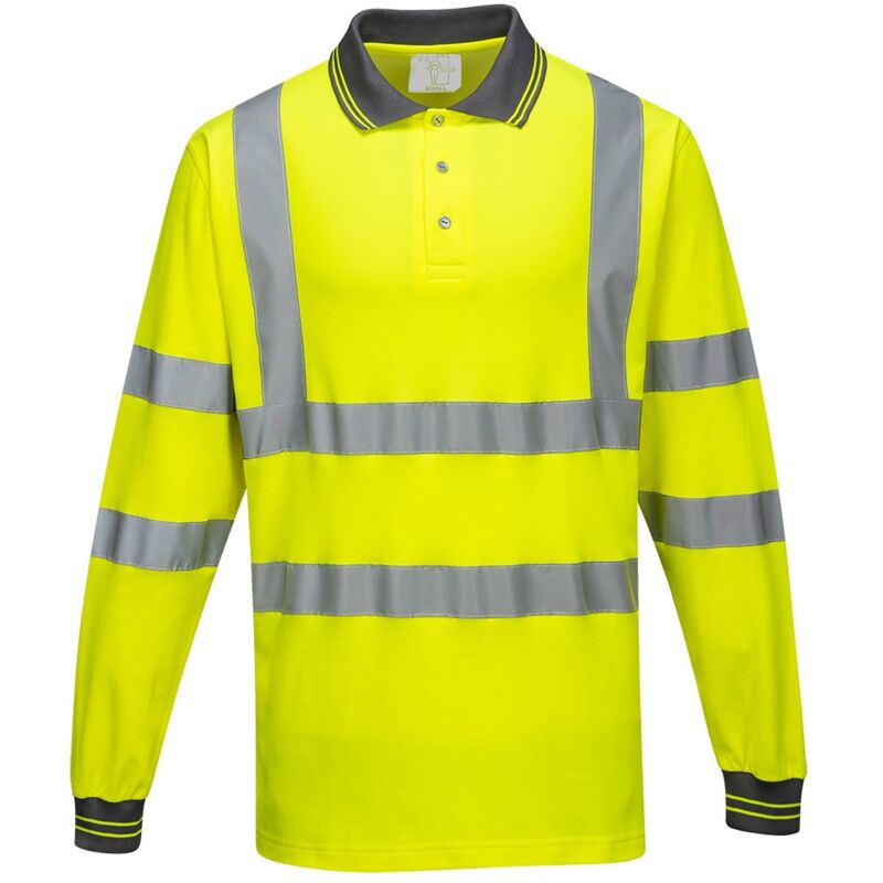 foto del prodotto polo ad alta visibilit cotton confort gialla giallo 2xl