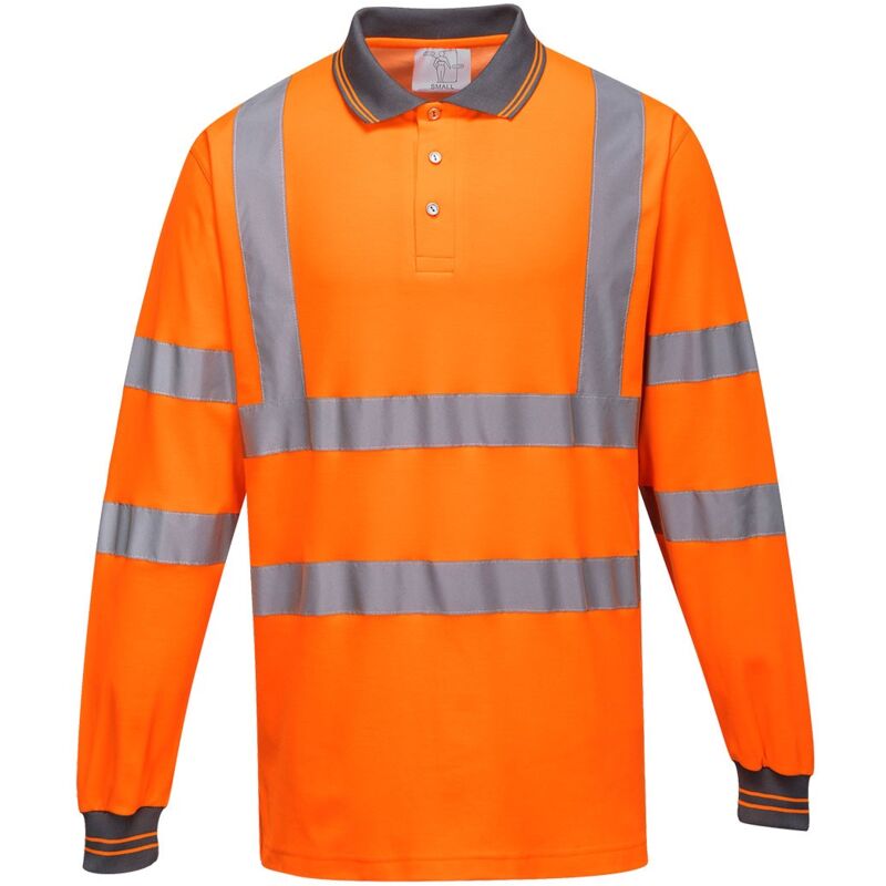 foto del prodotto portwest polo ad alta visibilit cotton confort arancione arancio l