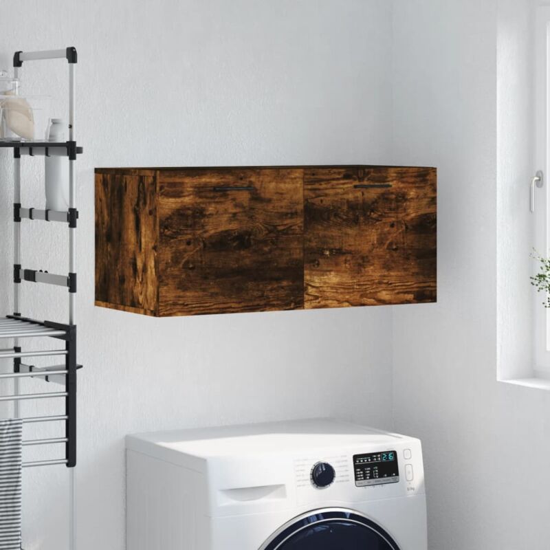 foto del prodotto furniture limited mobile a parete rovere fumo 80x36,5x35 cm in