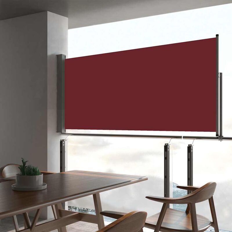foto del prodotto vidaxl tenda laterale retrattile per patio 60x300 cm rossa