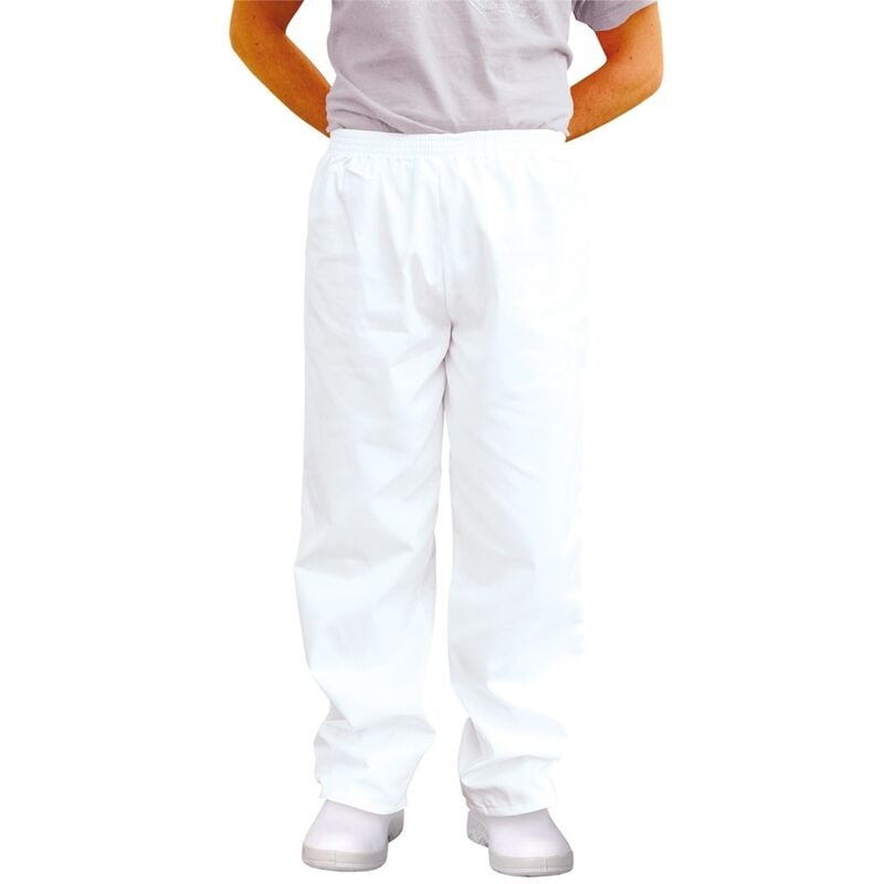 foto del prodotto pantaloni bianchi da panettiere bianco xs