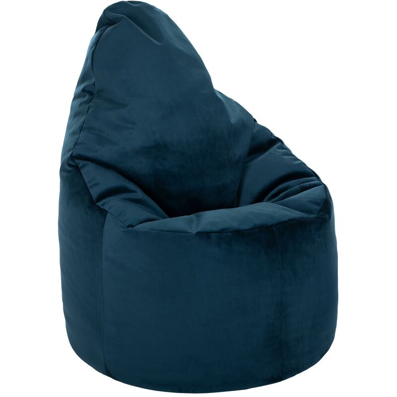 foto del prodotto sedia a pouf con schienale alto in velluto morbido per adulti, pouf da gioco per interni da salotto, pacifico loft 25