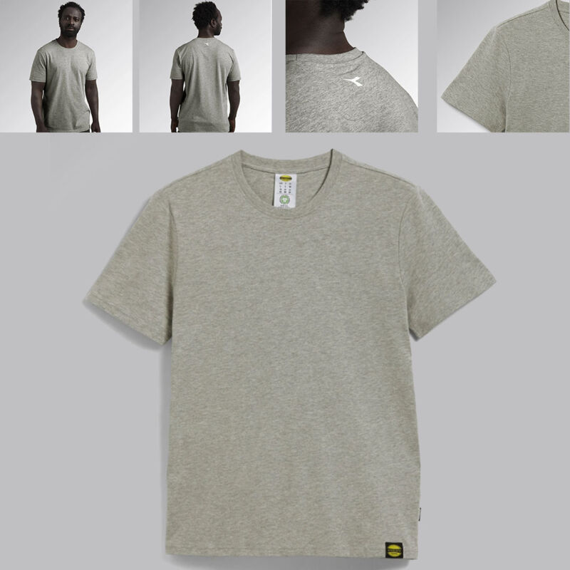 foto del prodotto t shirt mc atony organic grigio melange medio chiaro 702.176913 c5493 diadora utility m