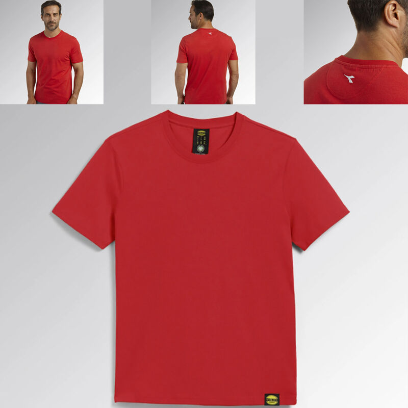 foto del prodotto t shirt mc atony organic rosso vero 702.176913 45045 maglia manica corta diadora utility xxl