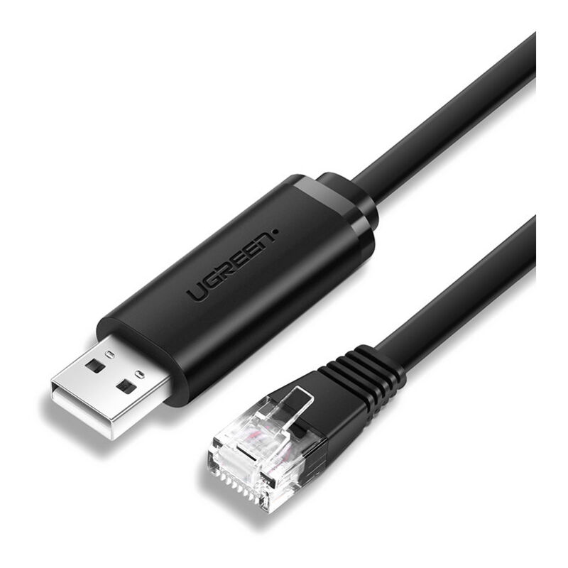 immagine 0 del prodotto ugreen cavo console, adattatore usb rj45, cavo ethernet twistato, 1,5 m, nero