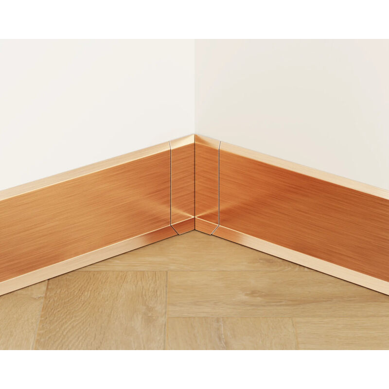 immagine 0 del prodotto ilcom set 4 angoli interni fli componibili per battiscopa 6cm x 3cm x 3cm rame satinato