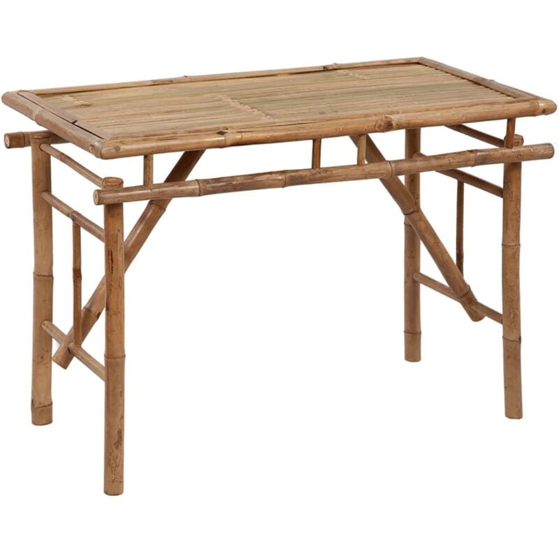 foto del prodotto vidaxl tavolo da giardino pieghevole 115x50x75 cm bamb 