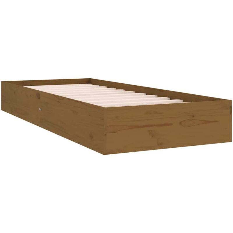foto del prodotto giroletto senza materaso ambra in legno massello 75x190 cm vidaxl