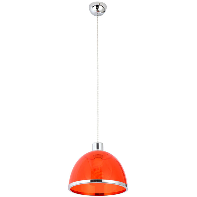 immagine 0 del prodotto lampada a sospensione retr con paralume rosso carlo d23