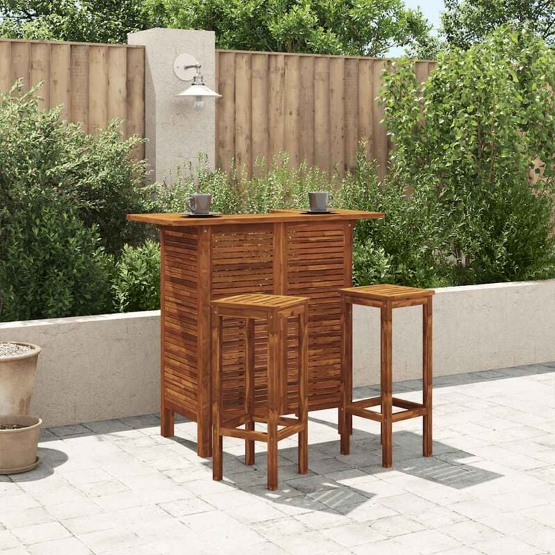 foto del prodotto vidaxl tavolo da bar 110x50x105 cm in legno massello di acacia