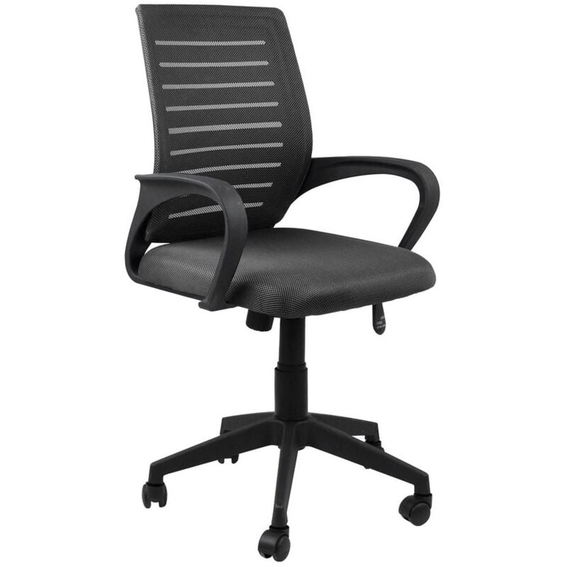 foto del prodotto giordanoshop sedia operativa da ufficio 62x60x95 105cm futura nera
