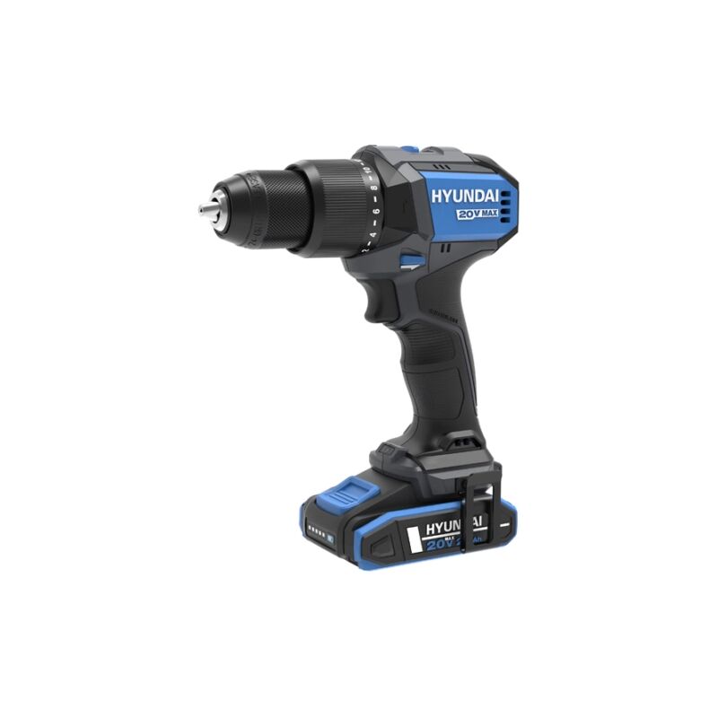foto del prodotto trapano a percussione a batteria hyundai 60 nm 20v, solo corpo macchina cod. 25854