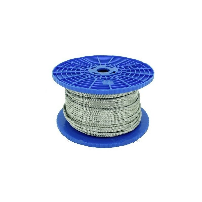 foto del prodotto cavo d acciaio viso tipo orologiaio 6 mm bobina da 50 m venduto al metro cat609nb