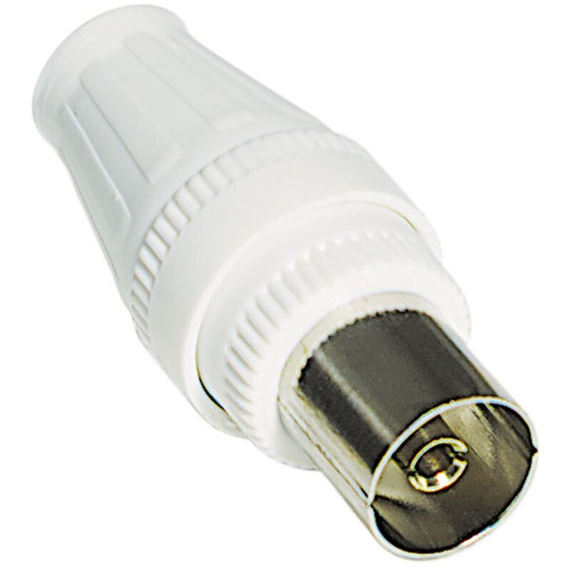 foto del prodotto kit spina e presa volanti per tv diametro 9.5mm bianco bticino s2133
