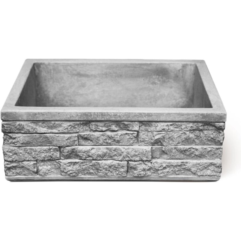foto del prodotto lavello da giardino meseta grigio, 45x35x16 cm kam