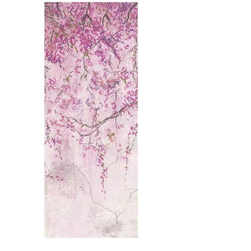 foto del prodotto crearreda rivestimento per porta in vinile fantasia purple rain , 210x83 cm