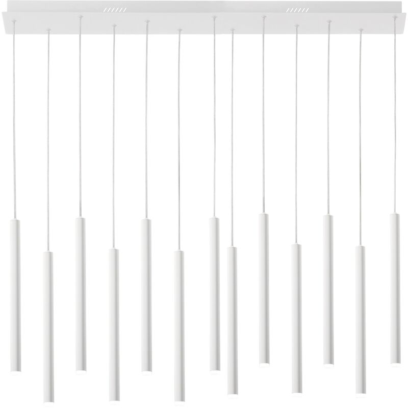immagine 0 del prodotto sospensione led pype a 13 pendenti in metallo bianco 65w con funzione cct bianco