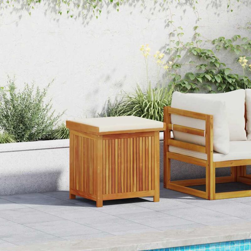 foto del prodotto vidaxl scatola cuscini da esterno 60x50x61 cm legno massello acacia