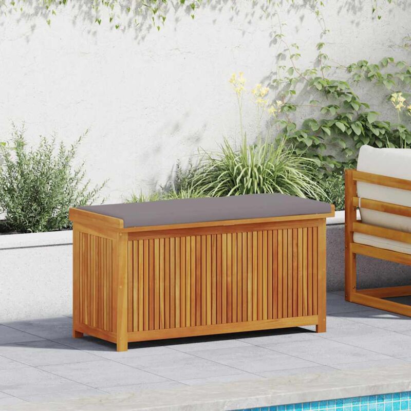 foto del prodotto vidaxl scatola cuscini da esterno 113x50x60,5 cm legno massello acacia