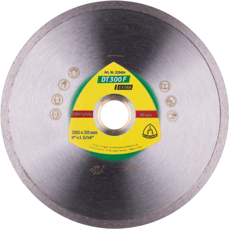 foto del prodotto klingspor tarcza diamentowa pe na 125mm x 22,2mm dt300f, ceramika