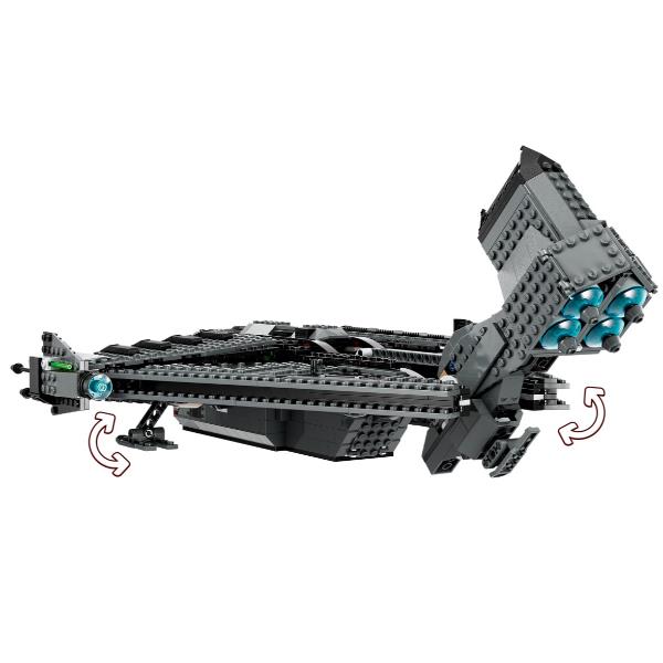 immagine 0 del prodotto lego star wars 75323 the justifier, astronave giocattolo da costruire con 4 minifigure e droide todo 360, set the bad batch