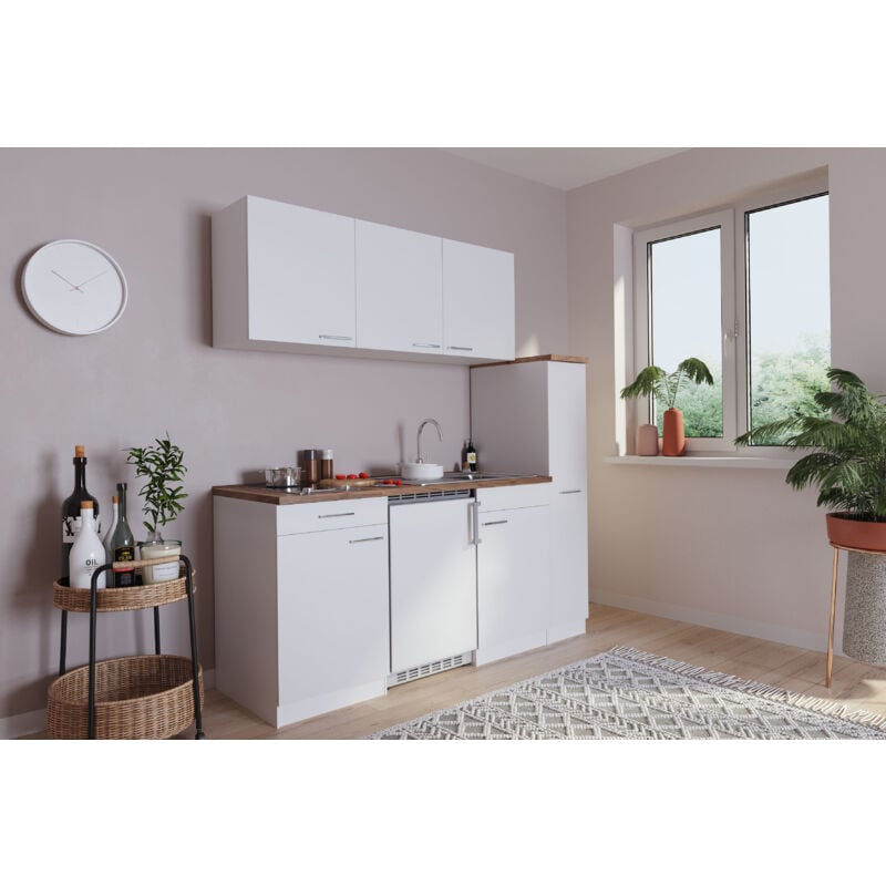 foto del prodotto cucina minicucina cucina singola blocco cucina blocco cucina bianco luis 180 cm respecta