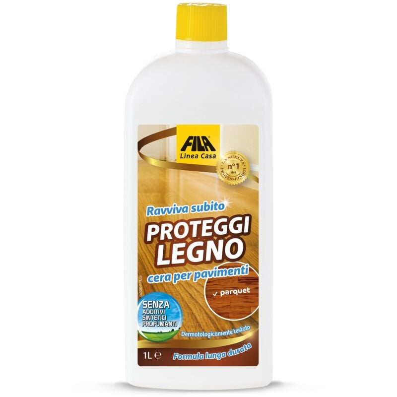 foto del prodotto fila surface care solutions, proteggi legno, cera per parquet verniciato, prefinito e laminato, azione ravvivante parquet, protegge da usura e graffi