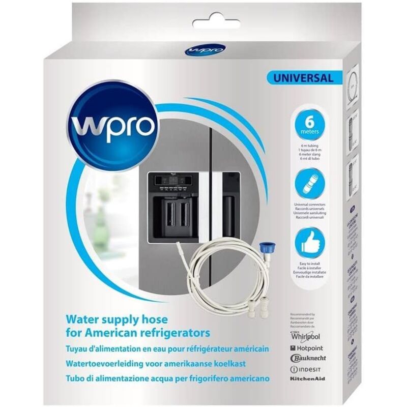 foto del prodotto tubo di alimentazione dell acqua 6 m con raccordi del frigorifero w pro 484000008590